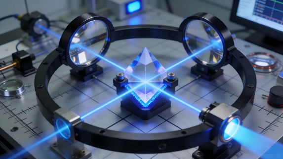 基于增强腔的BBO晶体倍频UV光源